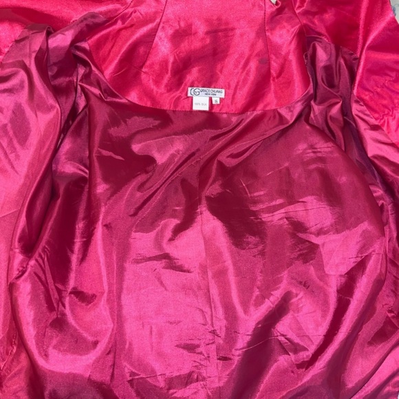 Grace Chuang Silk Velvet Embroidered Kimono Style Jacket - Picture 11 of 11